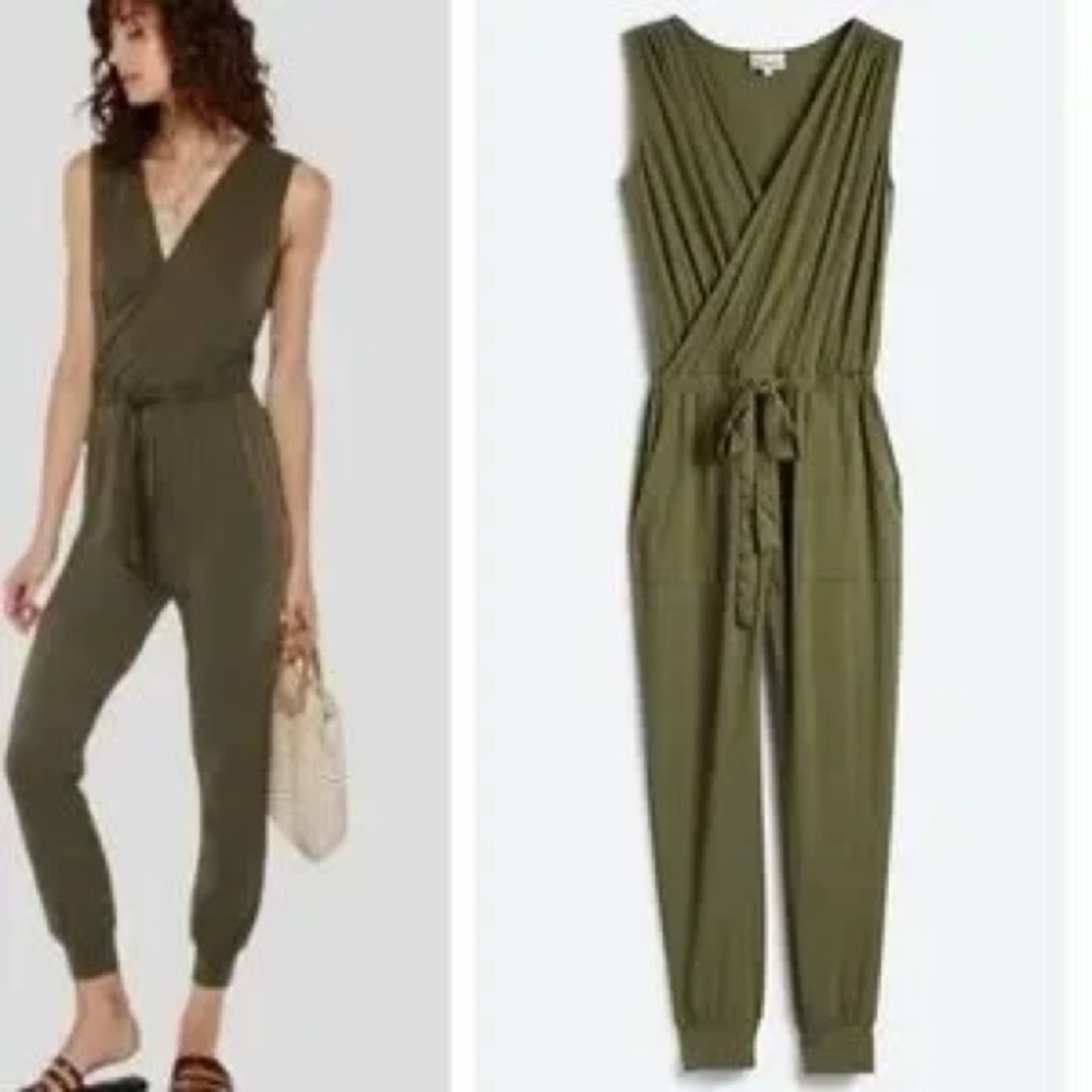 Olive Green heartloom Rivky Jumpsuit Xs - Picture 2 of 5